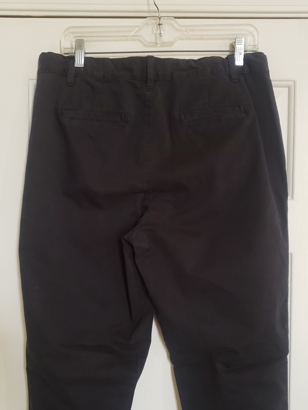 GAP Black Girlfriend Chino Pants Satin Tuxedo Stripe 10 Tall NWT - Picture 7 of 14
